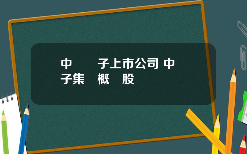 中國電子上市公司 中國電子集團概唸股